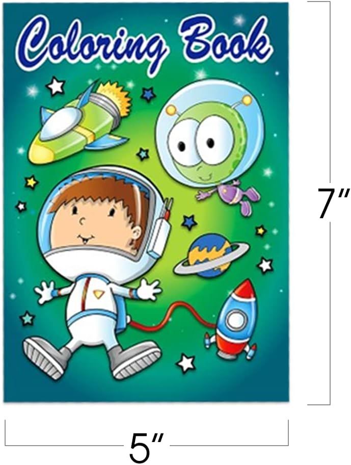 ArtCreativity Assorted Mini Alien Coloring Books for Kids, Pack of 20, Small Color Booklets in 4 ... | Amazon (US)