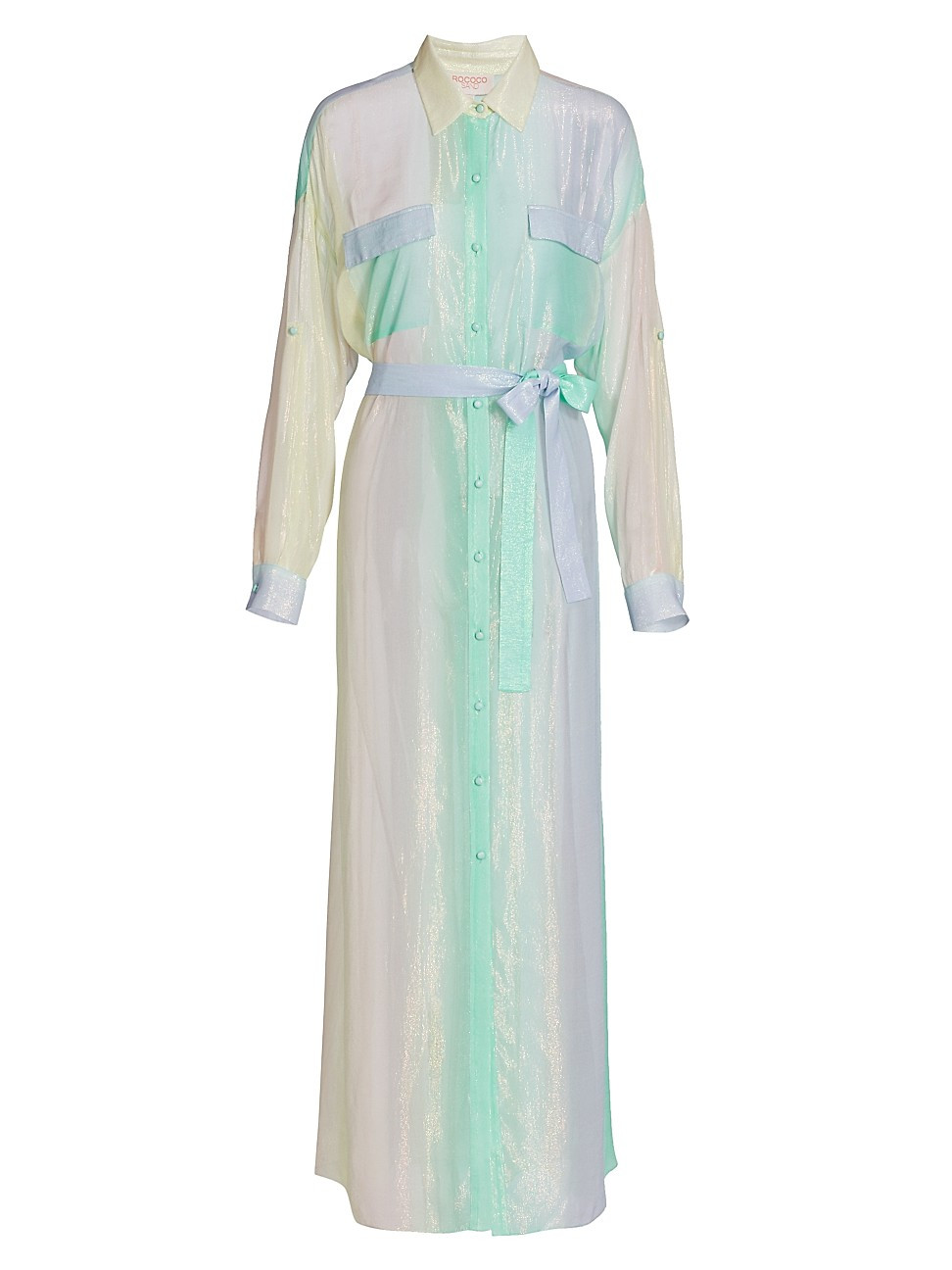 Rococo Sand Women's Emi Ombre Metallic Shirtdress - Size XS | Saks Fifth Avenue