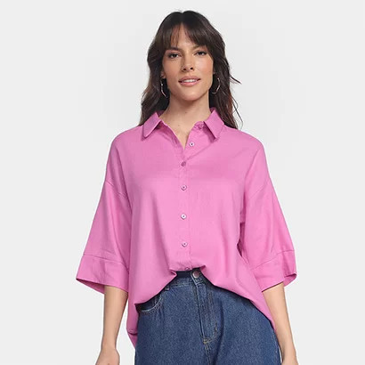 Camisa Hering Oversized Feminina - Feminino | Zattini (BR)