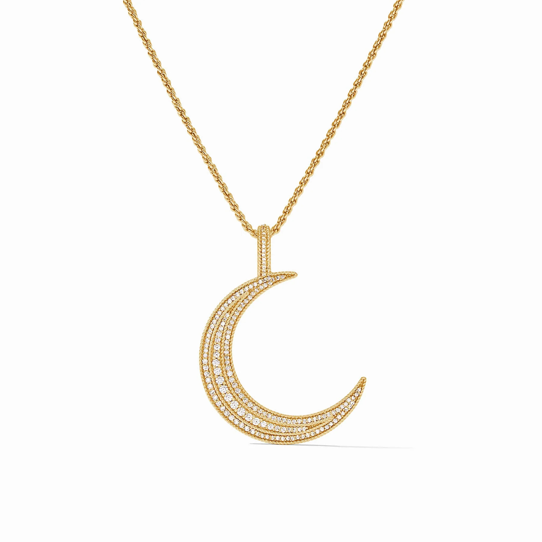 Luna Pendant, Julie Vos Necklace, Julie Vos, Moon Necklace, Winter Necklace, Winter OOTD,  | Julie Vos