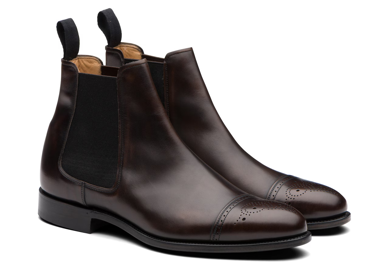 Viscount Calf Leather Brogue Boot Brown | Church's Footwear UK