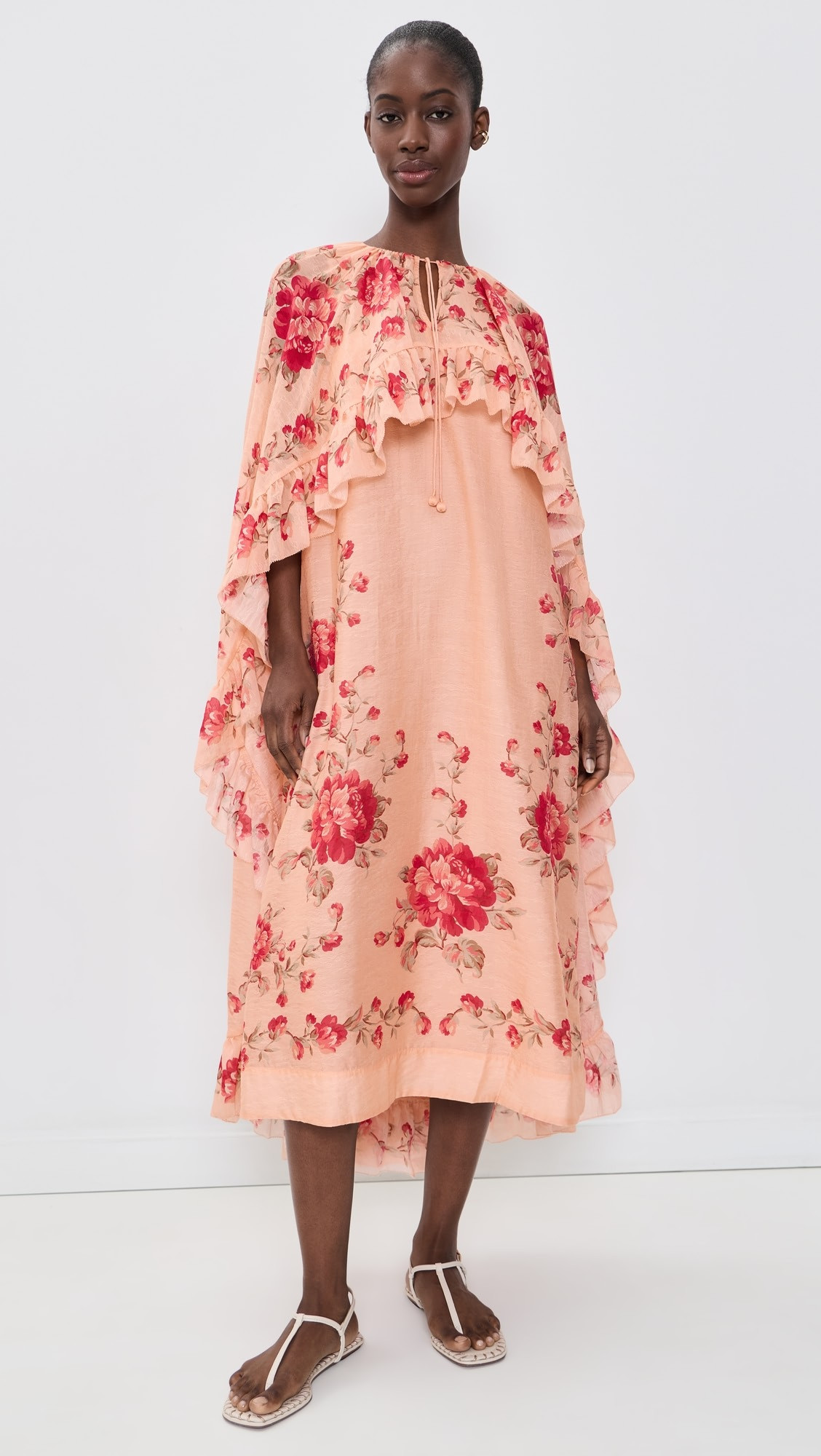 Christina Print Midi Cape Dress | Shopbop