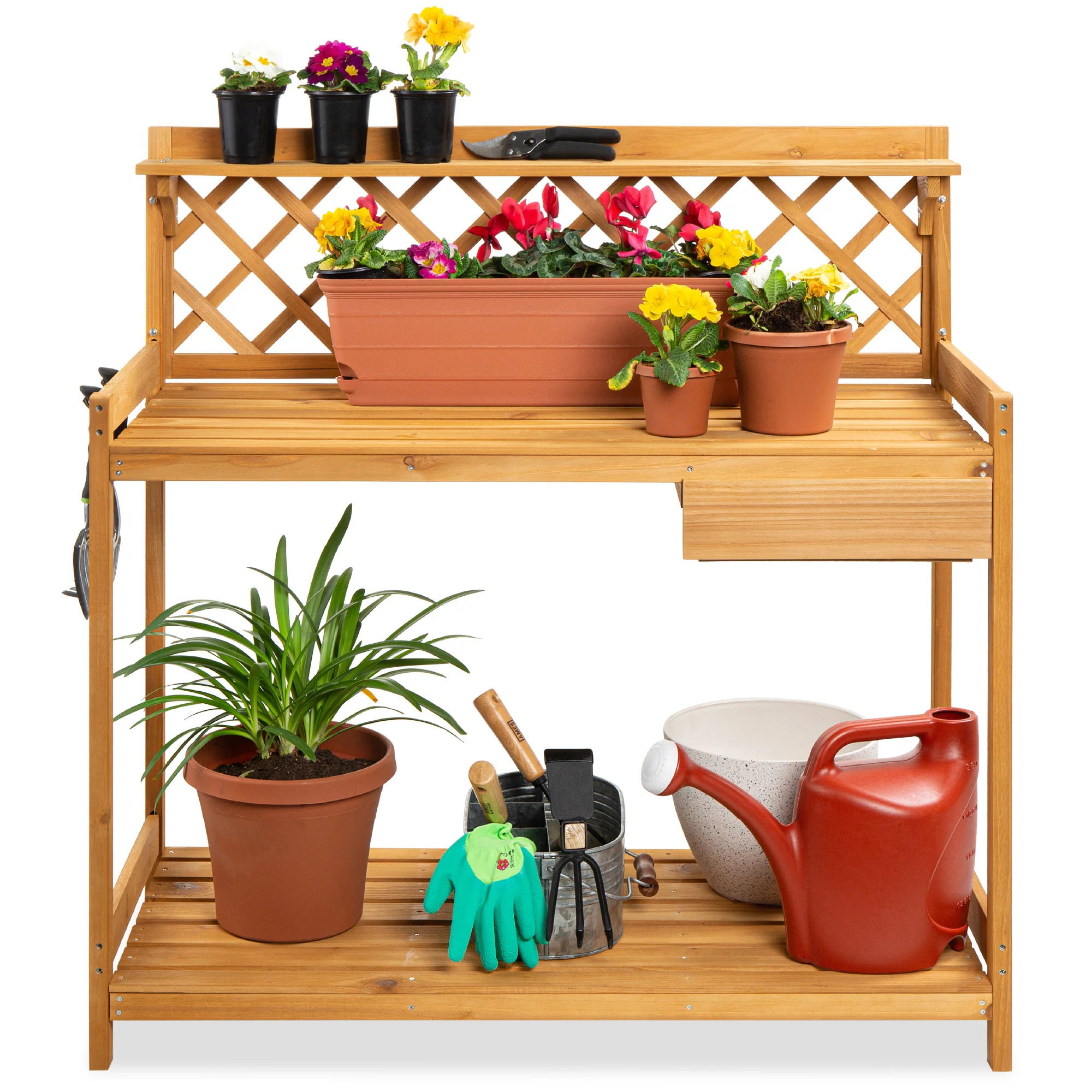Wooden Potting Bench | Best Choice Products | Best Choice Products 