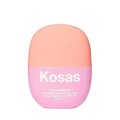 Kosas Mini DreamBeam Mineral Sunscreen SPF 40, Travel Size Face Sunscreen - Lightweight Makeup Base - Radiant Finish, Original, 15ml | Amazon (US)