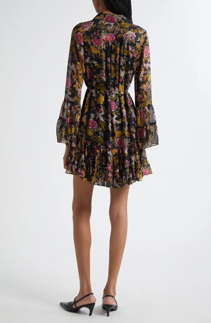 Lyra Hannah Floral Long Sleeve Minidress | Nordstrom