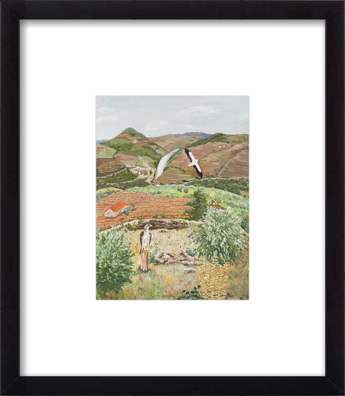 Portuguese Landscape with Birds | Artfully Walls