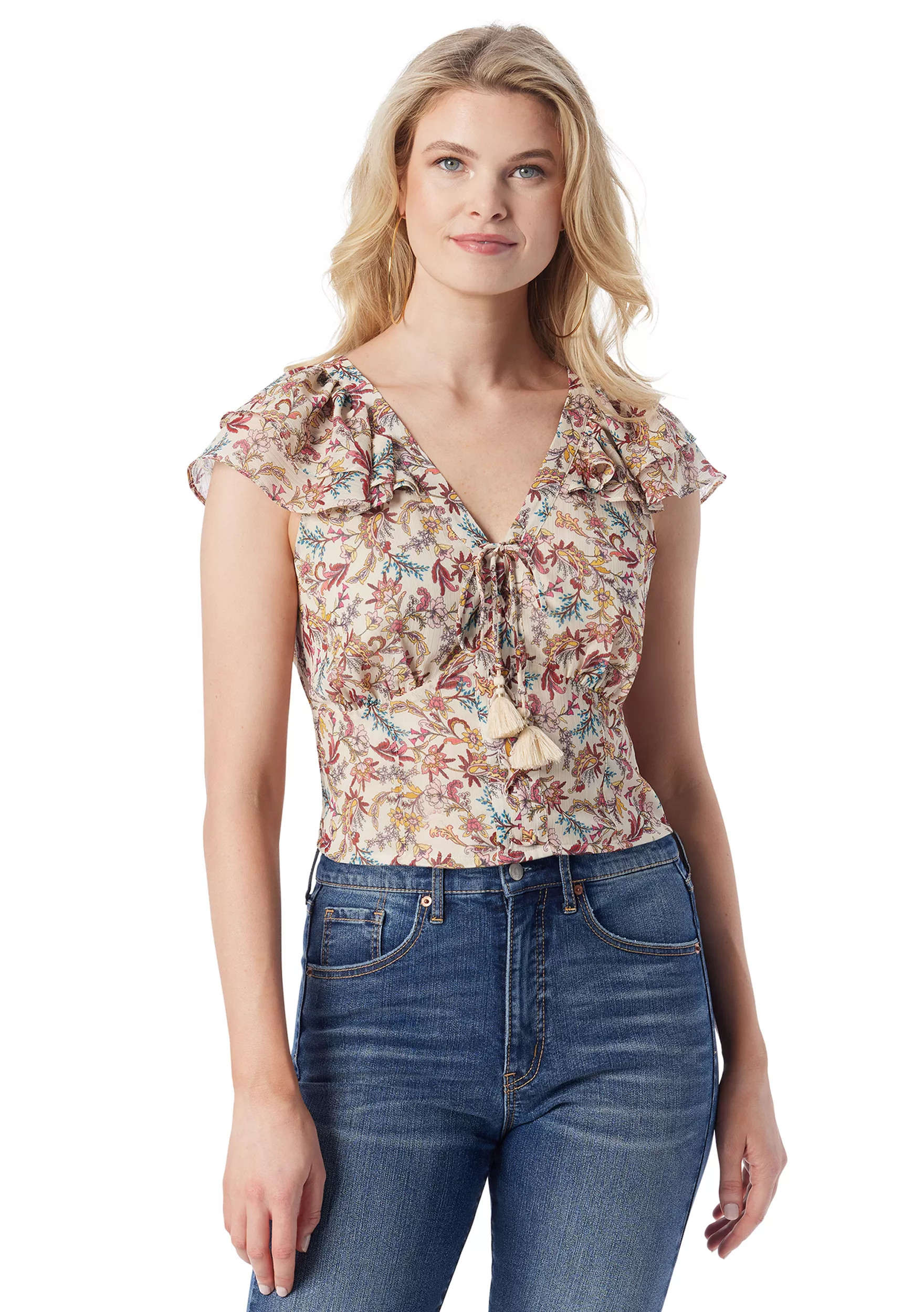 Dixie Sleeveless Ruffle Top | Belk