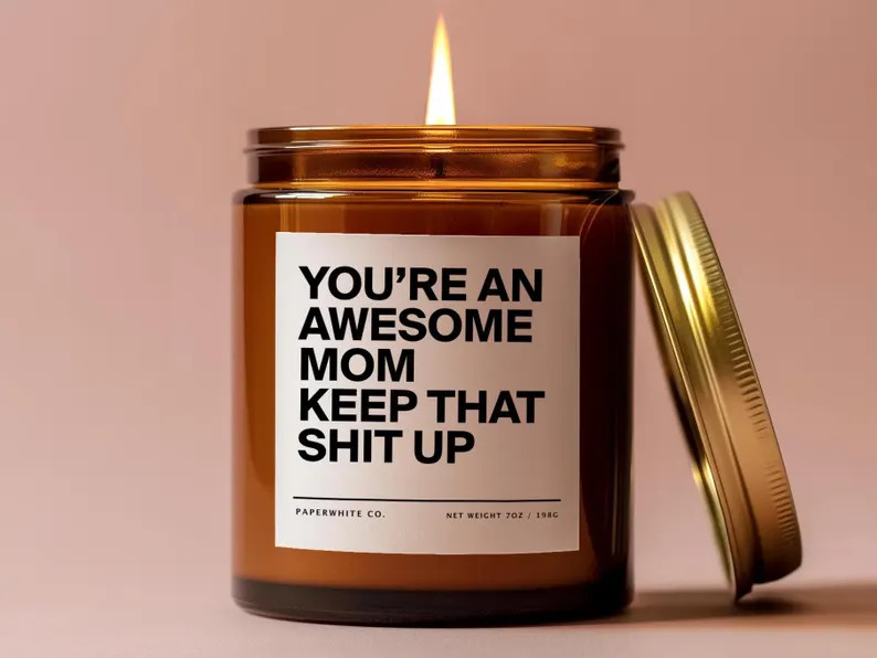 Mothers Day Gifts for Mom from Daughter, Funny Mom Candle for Birthday Gifts New Mom Wife Home Gi... | Etsy (US)