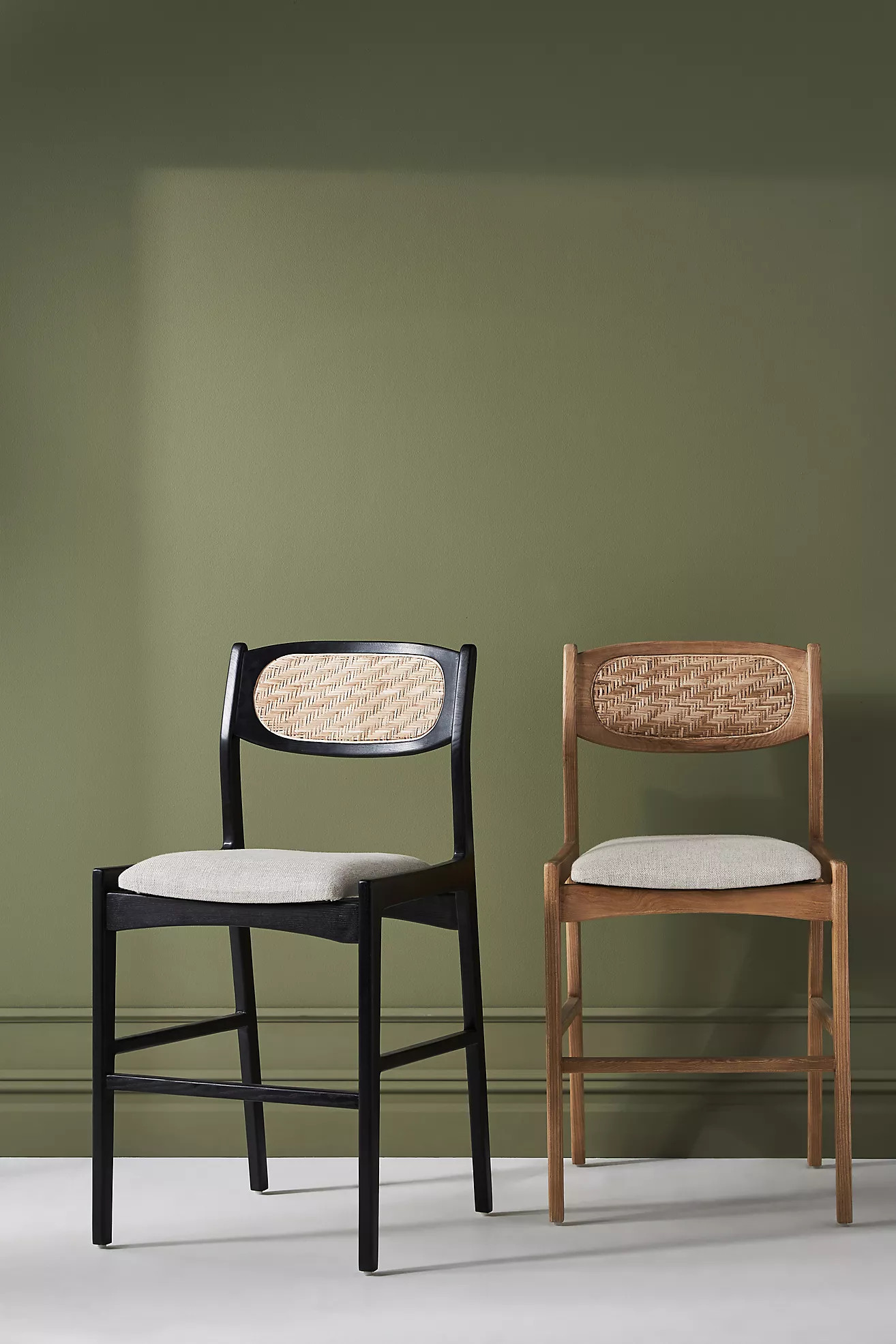 Zoey Caned Bar Stool | Anthropologie (US)