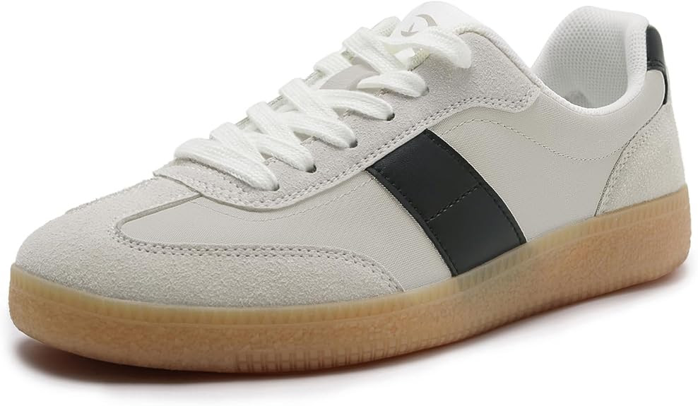 Rihero Women's Fashion Sneakers Comfortable Walking Shoes Casual Lace-Up Non Slip Sneakers | Amazon (US)