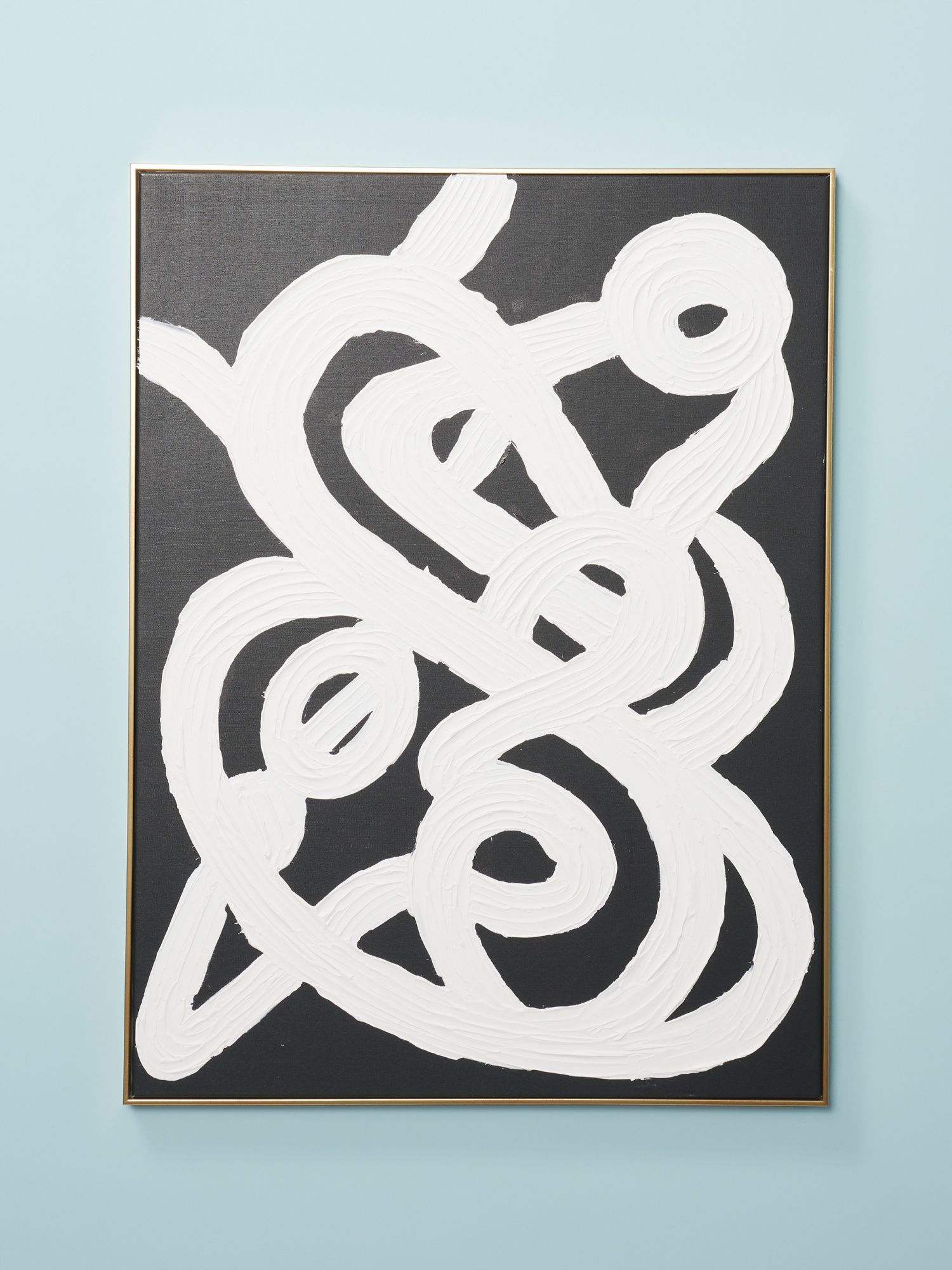 30x40 Canvas Plaster Loops Wall Art In Frame | Living Room | HomeGoods | HomeGoods