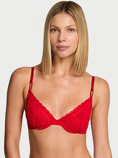 Sexy Tee Lacie Unlined Demi Bra, Red, 38C - Women's Bras - Victoria's Secret | Victoria's Secret (US / CA )