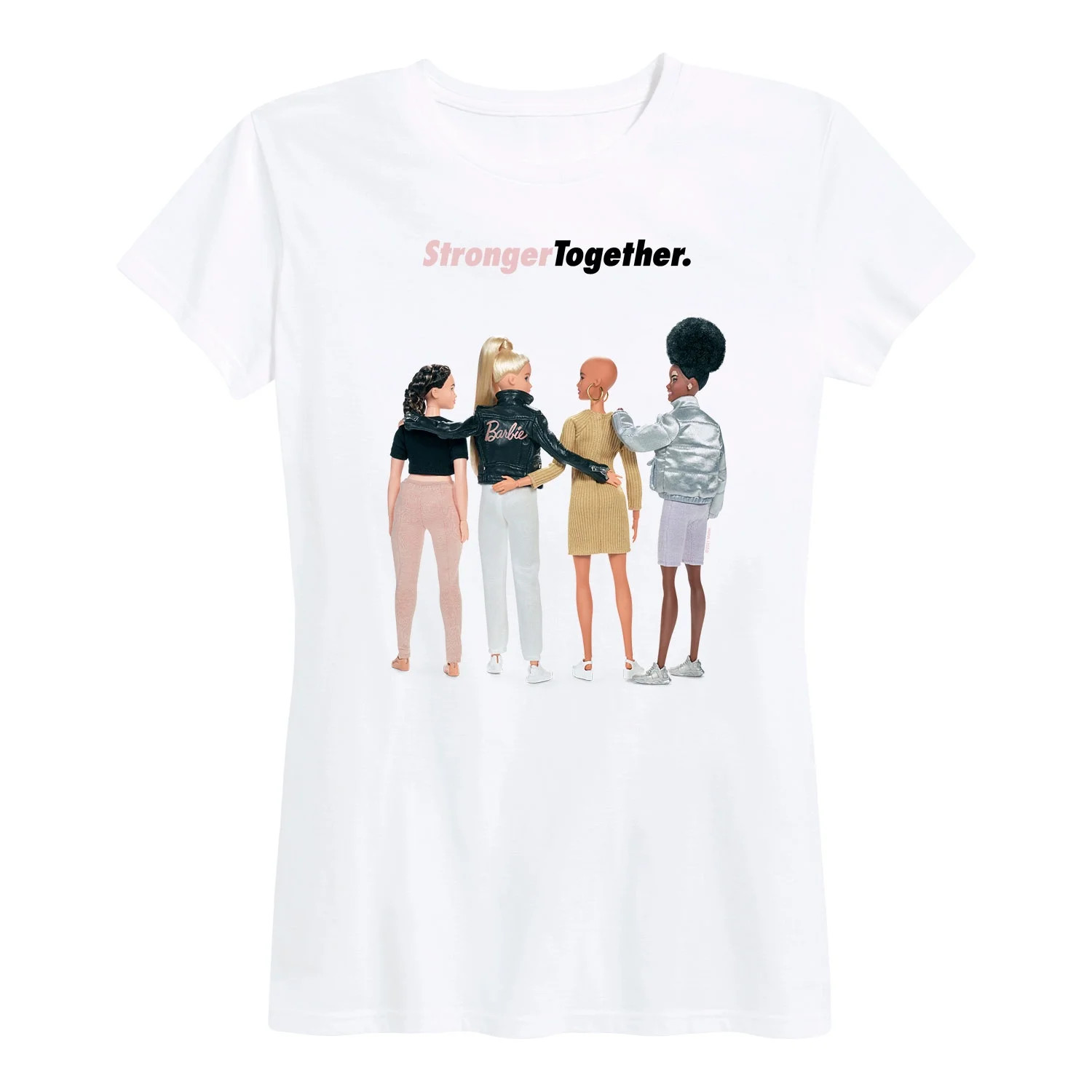 Barbie - Stronger Together - Women's Short Sleeve Graphic T-Shirt - Walmart.com | Walmart (US)