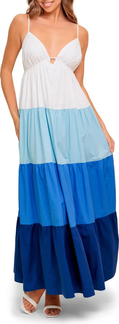 FLYING TOMATO Tiered Cotton Maxi Dress | Nordstromrack | Nordstrom Rack