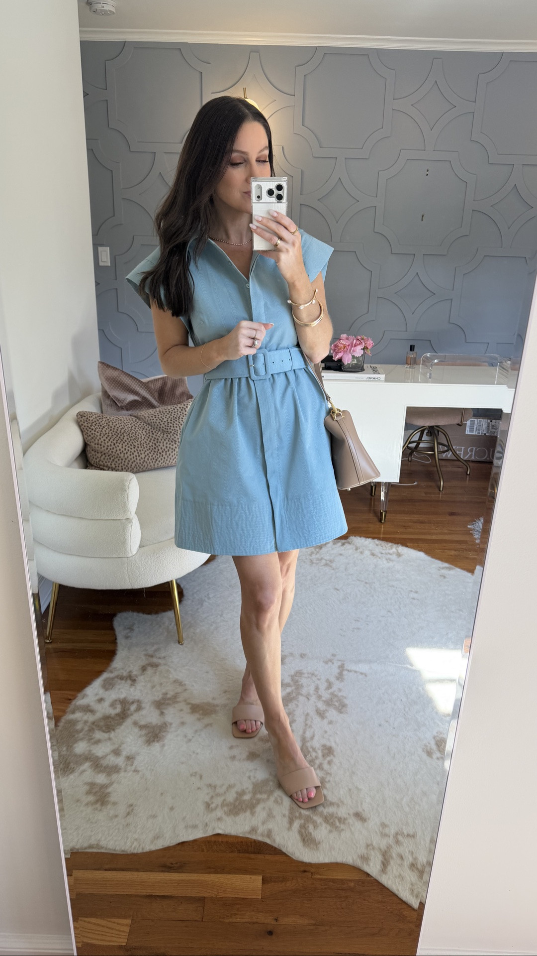 This is such a chic go-to dress that’s elevated, comfortable and perfect for your summer dinners to vacations and looks great with a flat sandal to be worn more casually, too. The dress and shoes run true to size.

#LTKootd #LTKSeasonal #LTKOver40