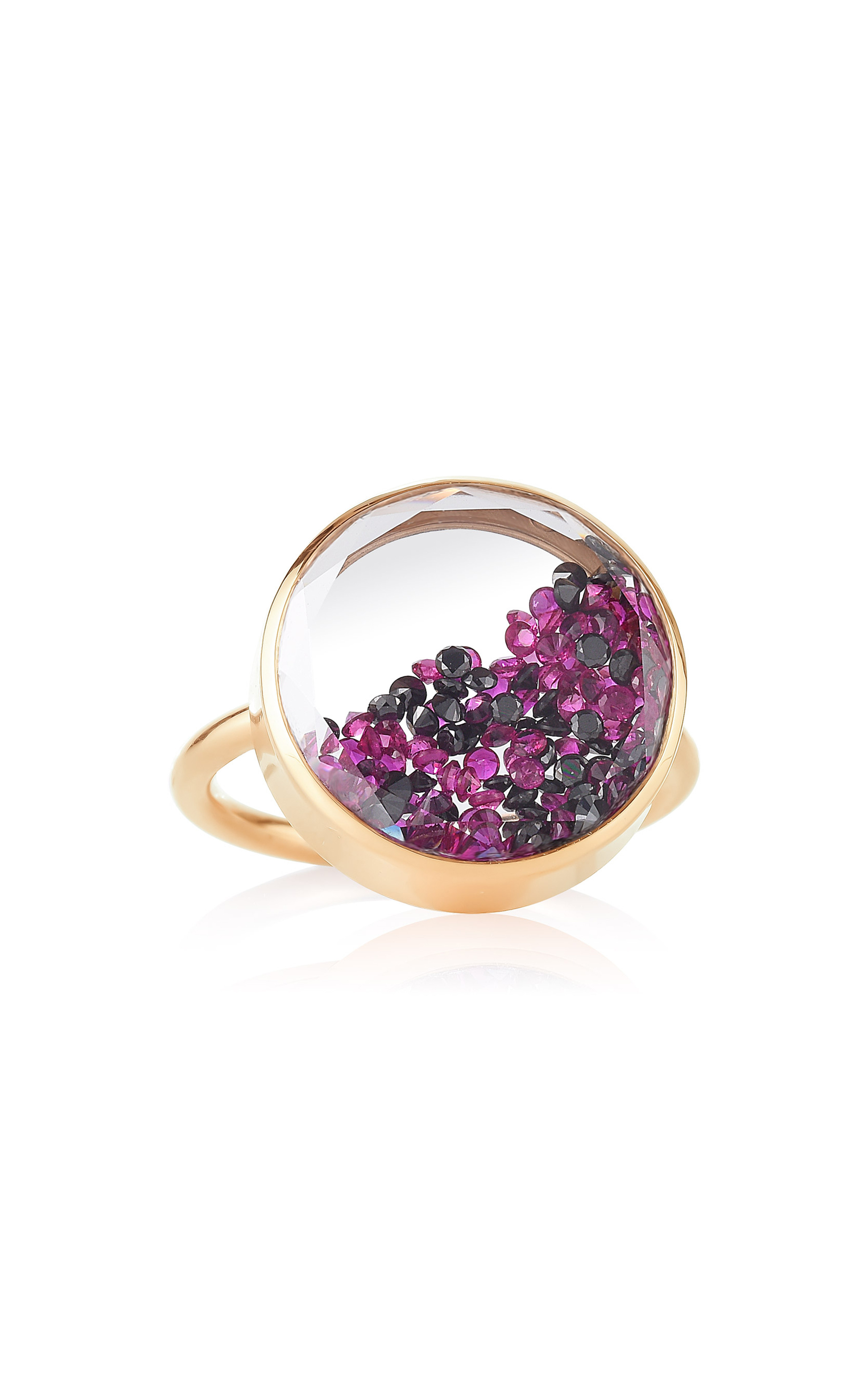 18K Yellow Gold Material Ruby Ring | Moda Operandi (Global)