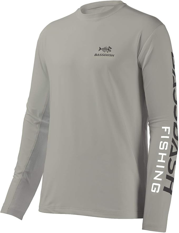 BASSDASH Fishing T Shirts for Men UV Sun Protection UPF 50+ Long Sleeve Tee T-Shirt | Amazon (US)