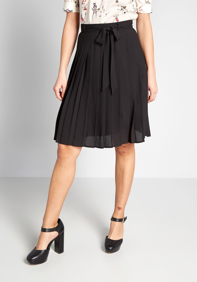 Purely Pretty Pleated Skirt in 4X - A-line Knee Length by ModCloth | Modcloth