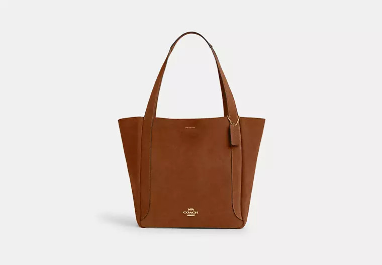 Hadley Tote Bag In Suede | Coach Outlet US