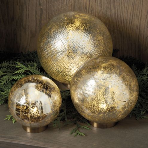 Mercury Glass LED Globe | Ballard Designs, Inc.