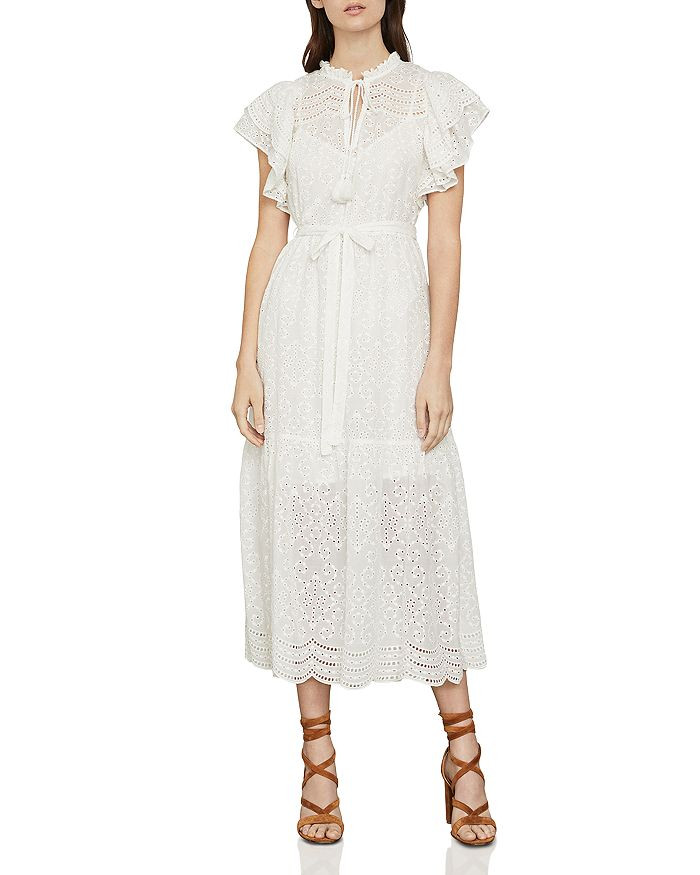 BCBGMAXAZRIA
            
    
                
                    Eyelet Ruffled Cotton Midi Dr... | Bloomingdale's (US)