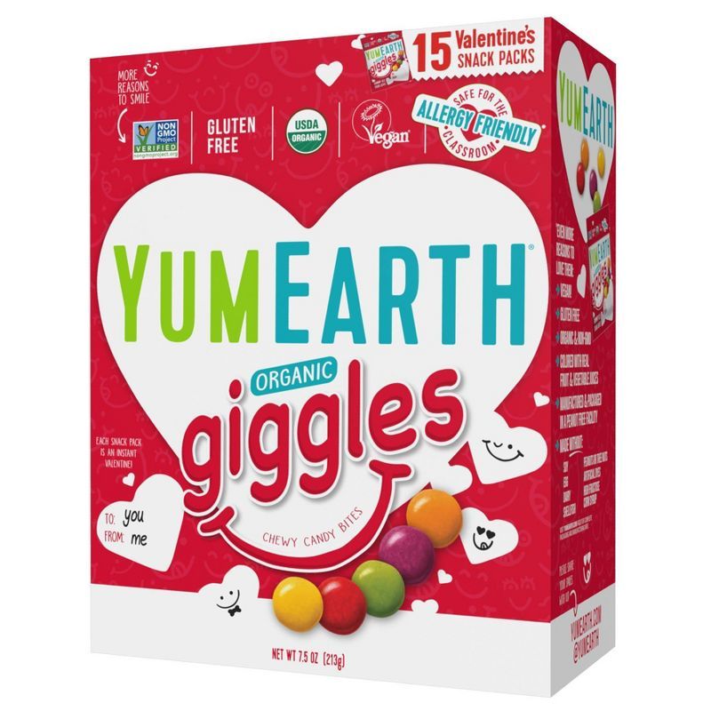 YumEarth Organic Valentine's Giggles Box - 7.5oz/15ct | Target