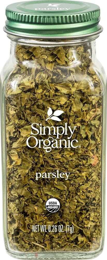 Simply Organic Parsley Flakes, 0.26-Ounce Jar, Fresh, Green-Leafy Taste, Vibrant Color Italian Pa... | Amazon (US)