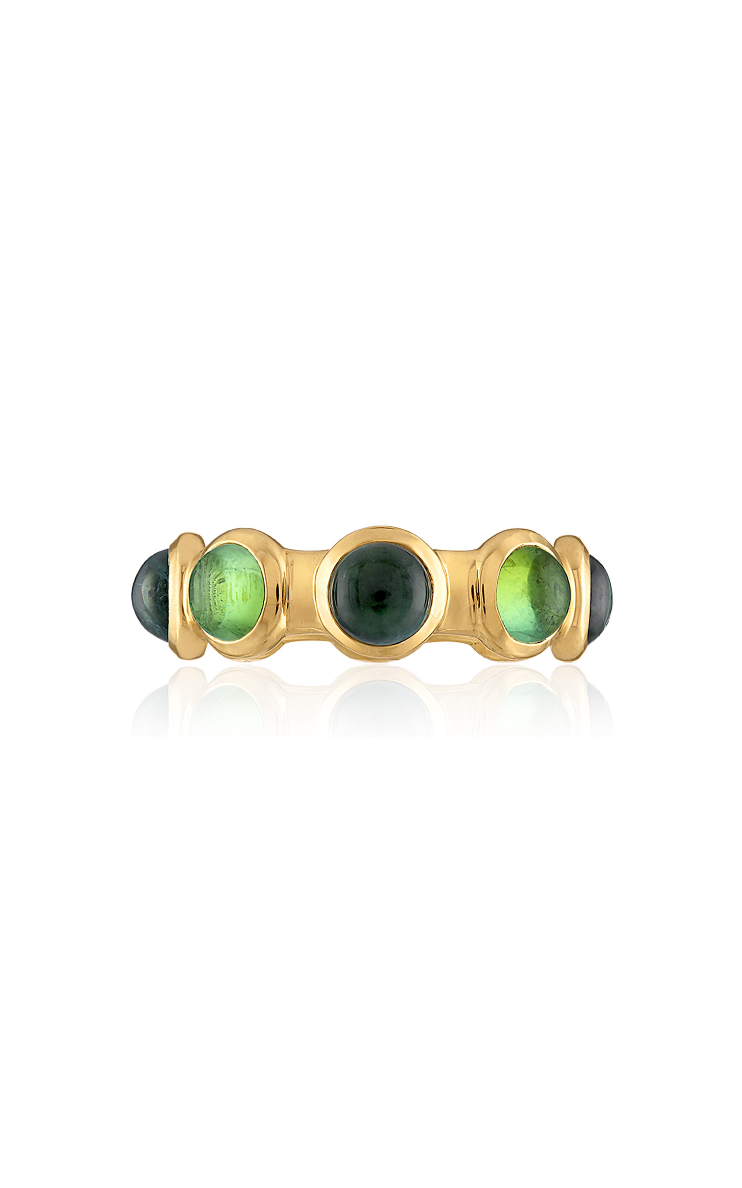 Small Vic 18K Yellow Gold Tourmaline Ring | Moda Operandi (Global)
