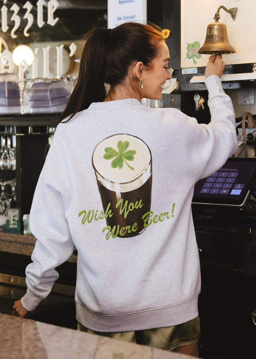 Wish You Were Beer Sweatshirt | Alice & Wonder