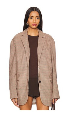 Free People Reggie Blazer in Ginger Combo from Revolve.com | Revolve Clothing (Global)
