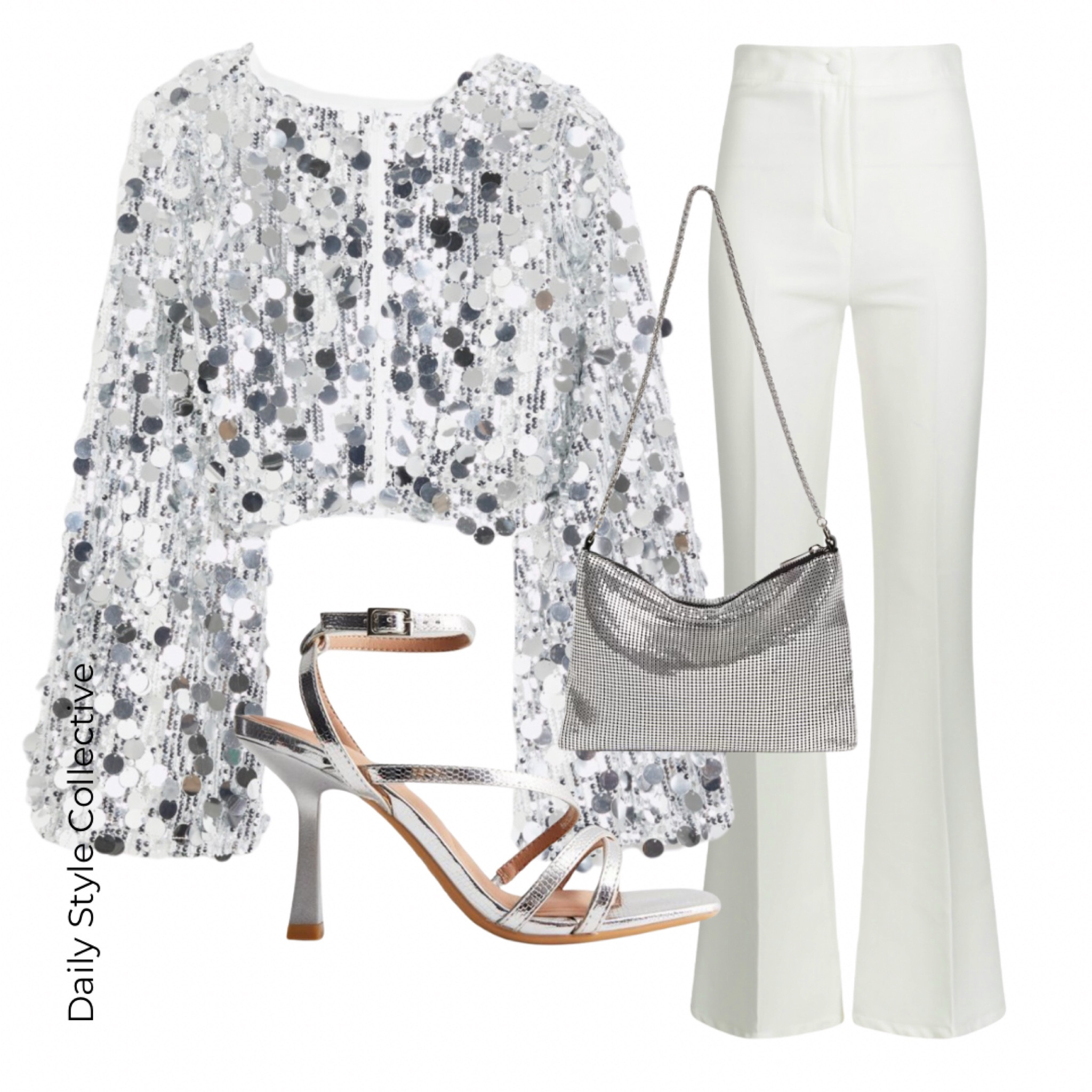 Tis the season for sequins! This top is amazing and I love the wintery vibes of the cool colours 😍 

White trousers and silver sequin top 

#LTKstyletip #LTKpartywear #LTKuk