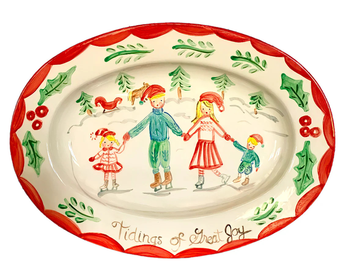 Christmas Family Platter Tidings of Great Joy | Over The Moon