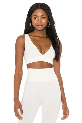 WeWoreWhat V Neck Bra Top in Off White from Revolve.com | Revolve Clothing (Global)
