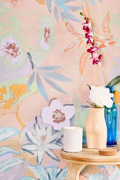 Clara Jungle Removable Wallpaper | Urban Outfitters (US and RoW)