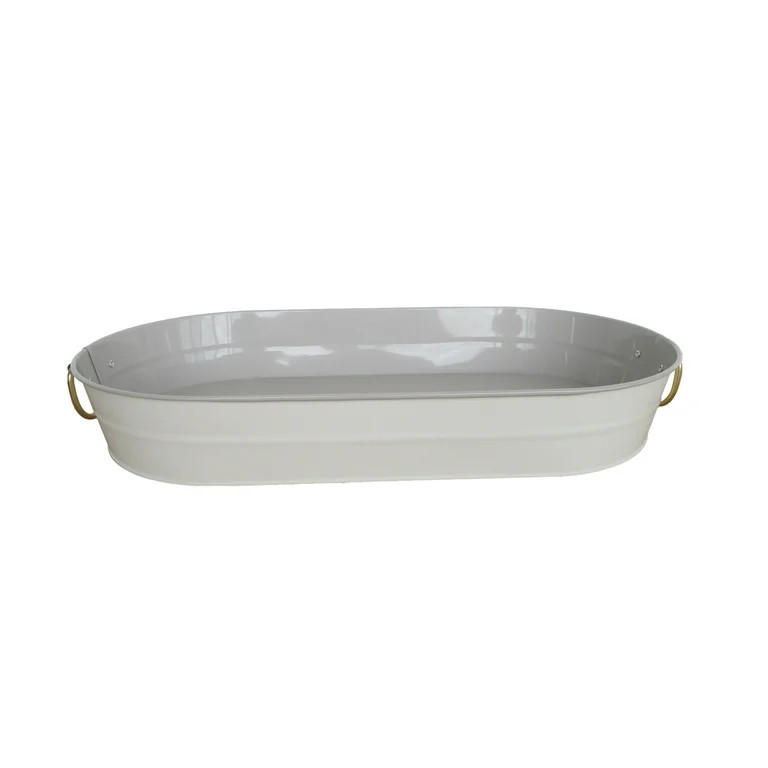 Better Homes & Gardens 2-Tone Galvanized Oval Tray - Walmart.com | Walmart (US)