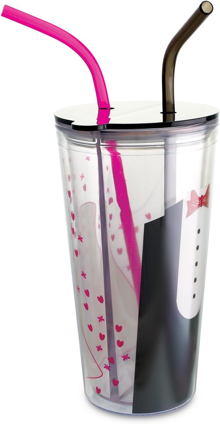 KOVOT His & Hers Split 20 Oz Tumbler - Share The Cup, Without The Drink | Amazon (US)