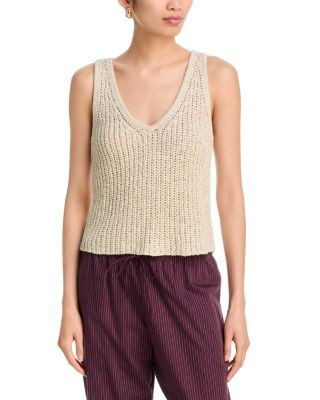 Tape Yarn V Neck Tank Top - Exclusive | Bloomingdale's (US)