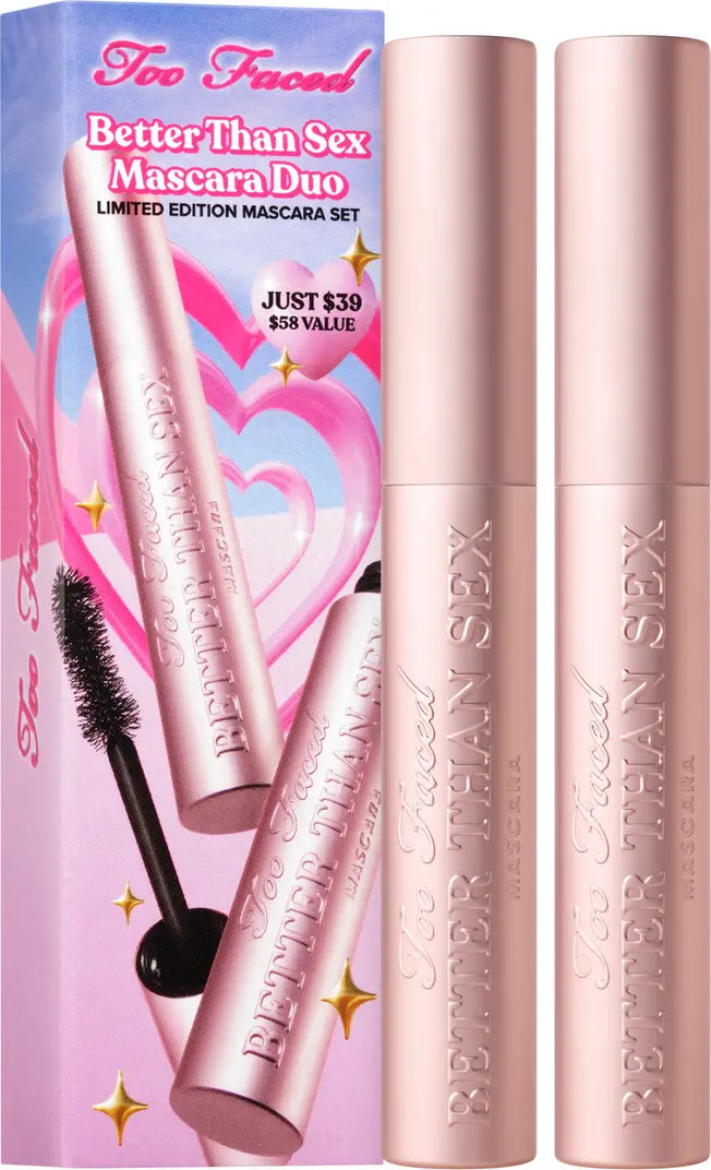 Too Faced Better Than Sex Volumizing & Lengthening Mascara Duo $58 Value | Nordstrom | Nordstrom