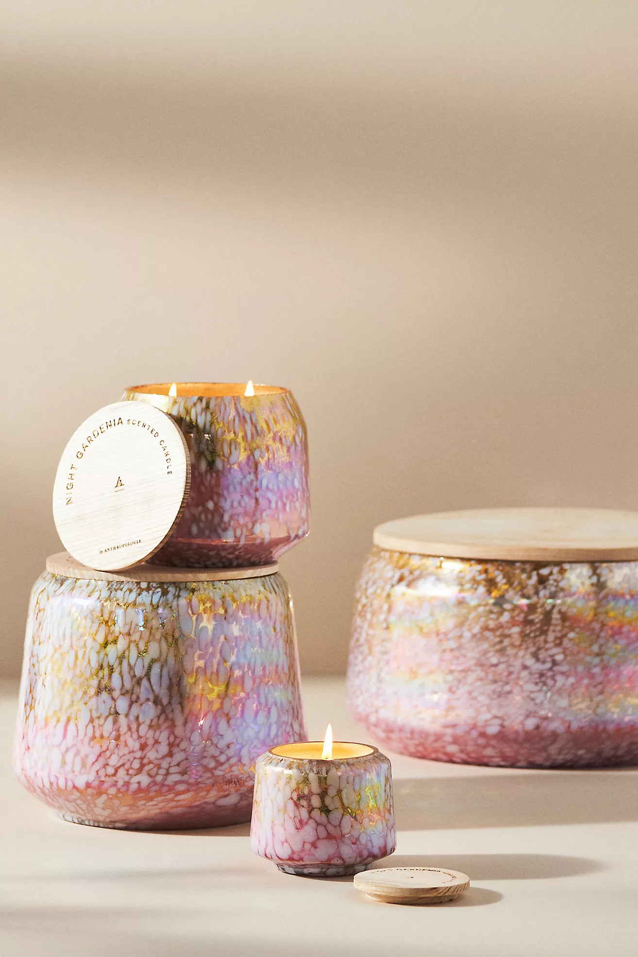 By Anthropologie Floral Night Gardenia Glass Jar Candle | Anthropologie (US)