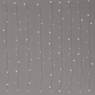 100ltr LED Plug-in Curtain String Lights with Clips - Room Essentials&#8482; | Target