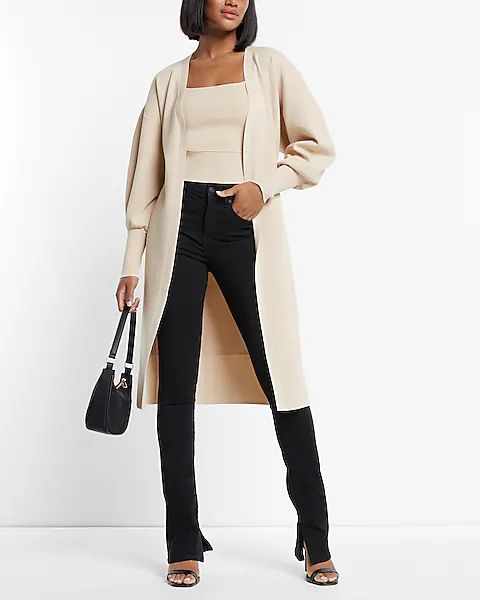 Tie Belted Duster Cardigan | Express