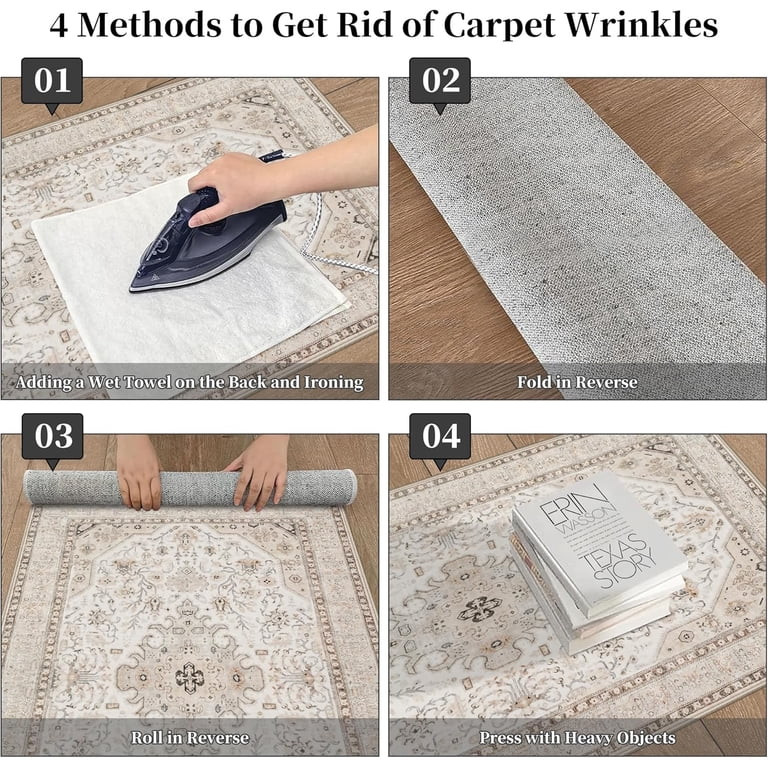 YOUFORTONG 9x12 Large Living Room Area Rug,Oriental Soft Rug,Non-Slip Thin Stain Resistant Indoor... | Walmart (US)