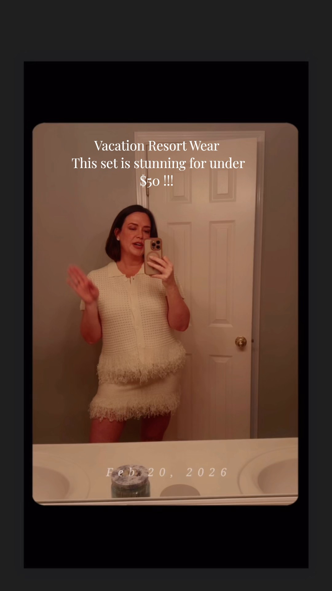 A vacation set of dreams for under $50 like how is that possible? The quality, the fit, it looks so expensive but it is not. ￼#vacationset #crochetset #resortwear #vacationoutfits #datenight #beachoutfit

#LTKootd #LTKgrwm #LTKTravel