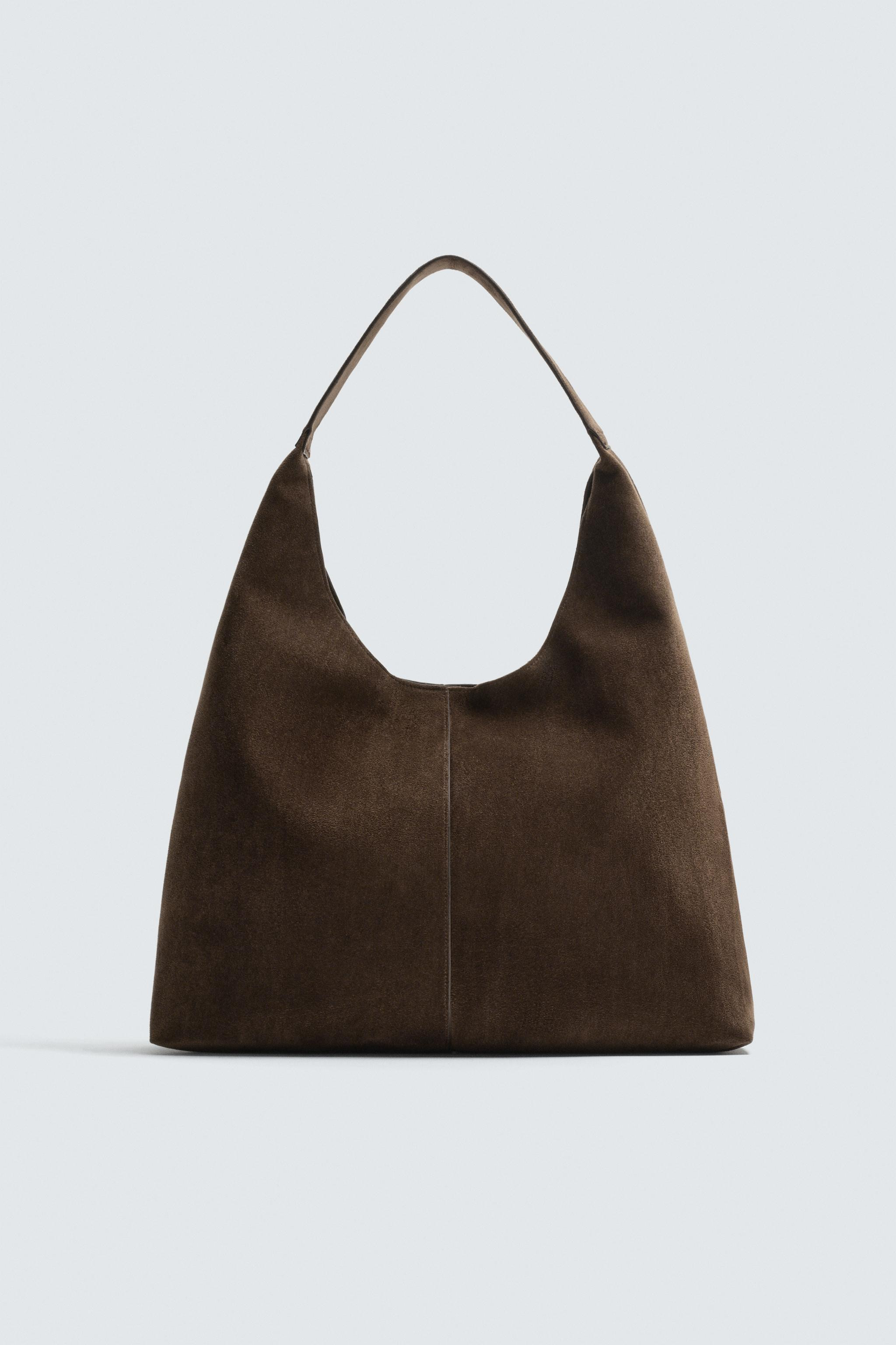 SPLIT SUEDE EFFECT SHOPPER BAG | Zara UK