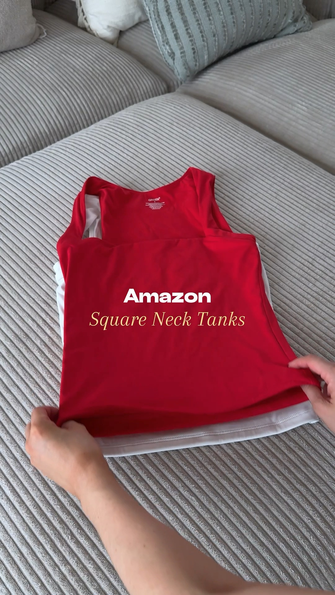 Amazon square neck tank tops 

#LTKPetite #LTKSpringSale