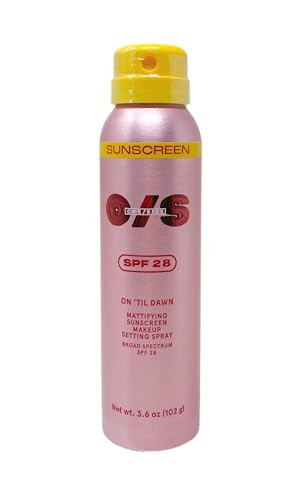One/Size On 'Til Dawn Mattifying Sunscreen Makeup Setting Spray SPF 28 - Full Size (3.6 Oz) | Amazon (US)