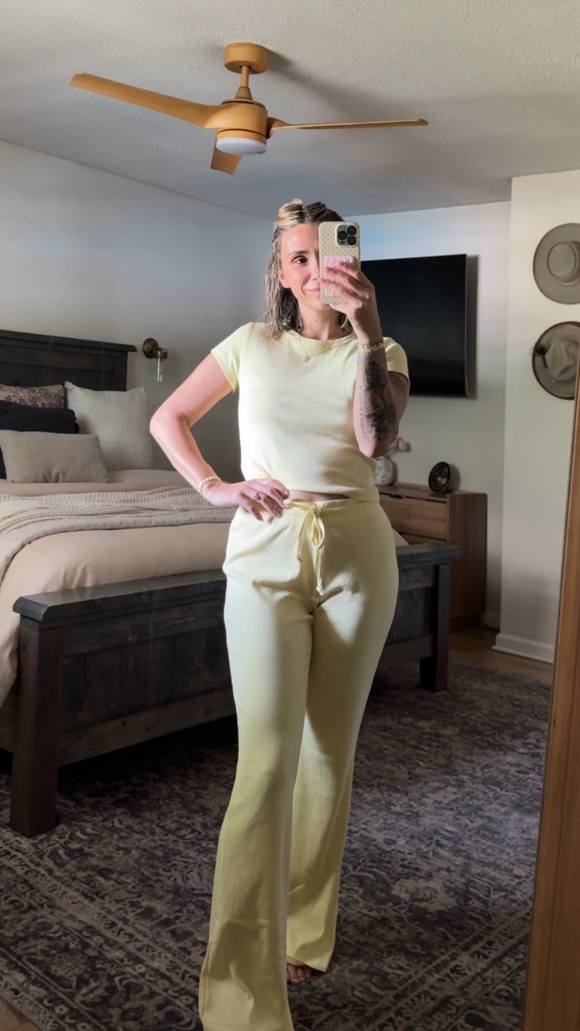 walmart 2 piece set! obsessed with the yellow 💛 

#LTKdayinmylife #LTKmomlife #LTKgrwm