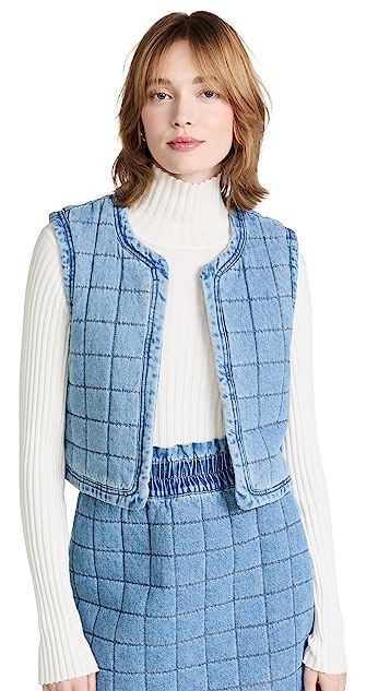 Vida Denim Quilted Vest | Shopbop