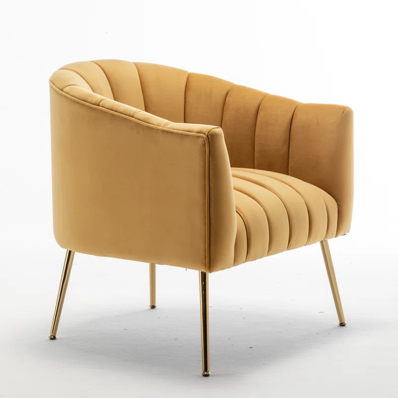 Murrow 28" W Tufted Velvet Armchair | Wayfair Professional