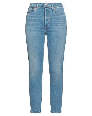 RE/DONE  | Blue Women‘s Denim Pants  | YOOX | YOOX (US)